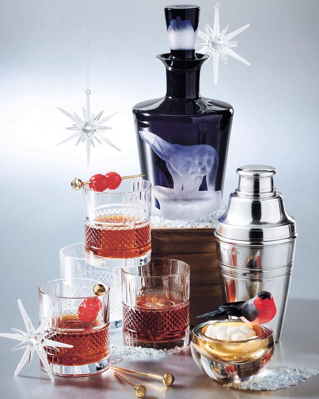 <b>Artic Polar Bear</b><br>Barware Decanter in Ink