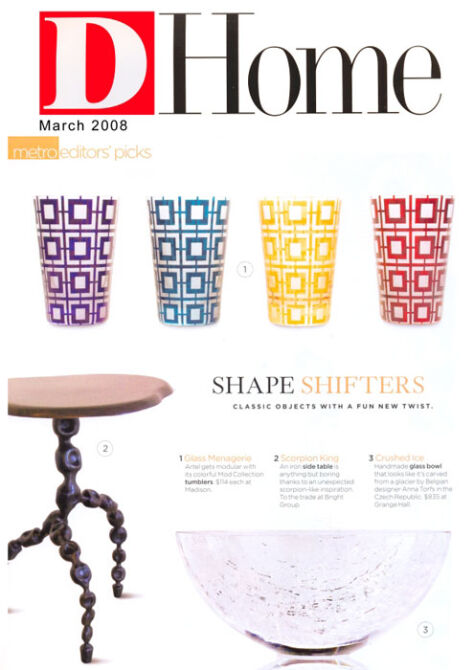 Artěl’s Frutti di Mare Jug Featured in Architectural Digest – July–August 2012