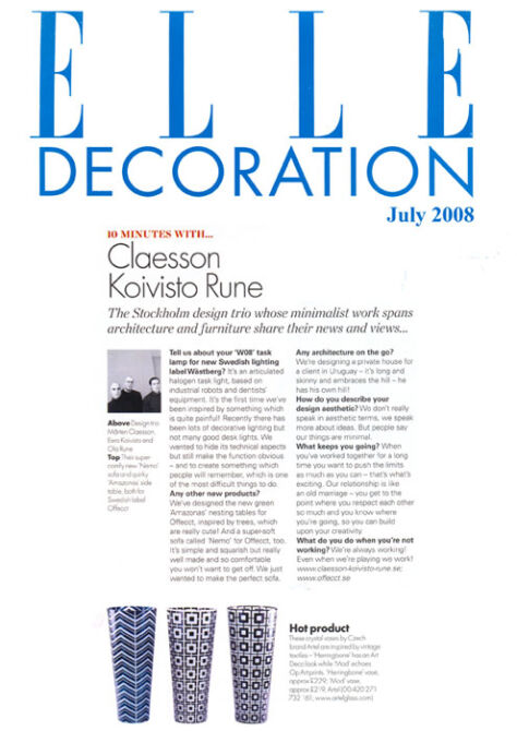 Elle Decoration – July 2008