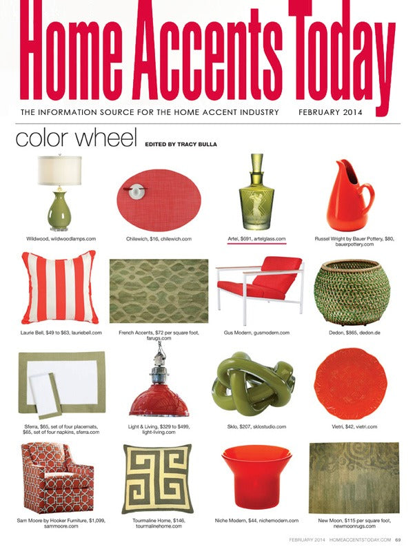 Artěl’s Golf Decanter Featured in the February Issue of Home Accents Today