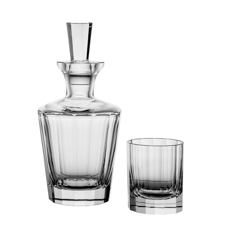Faceted Barware Decanter Clear